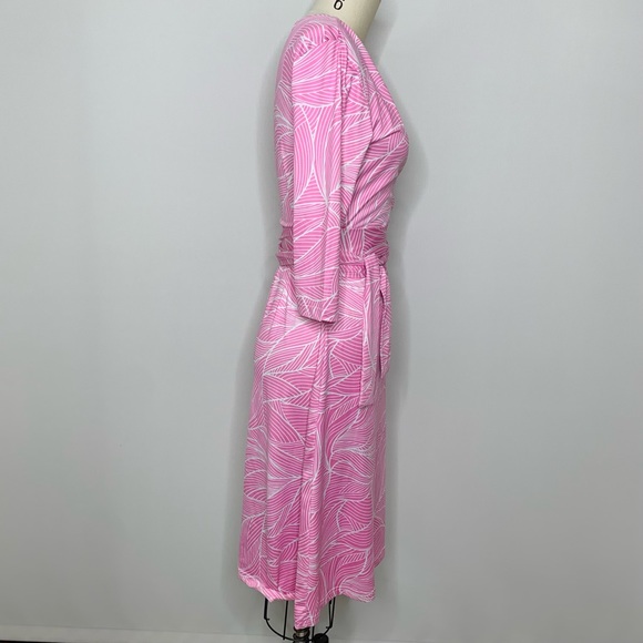 PattyBoutik Faux Wrap V-Neck L/S Dress - Picture 6 of 8